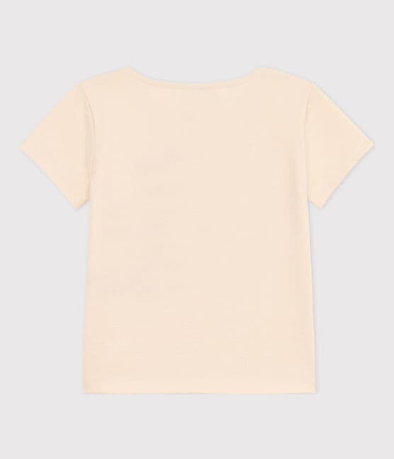 Camiseta flocada de manga corta para niña crudo AVALANCHE