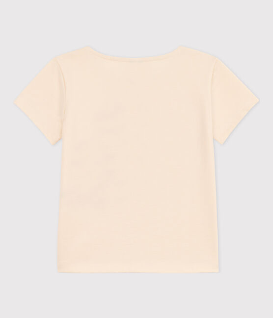 Camiseta flocada de manga corta para niña crudo AVALANCHE
