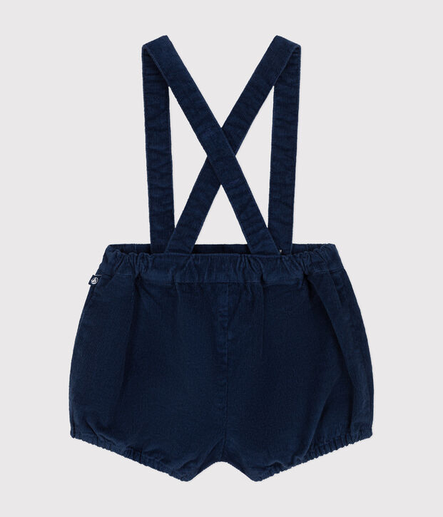 Short de terciopelo con tirantes para beb&eacute; CREPUSCULE
