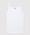 Camiseta de tirantes L'ICONIQUE de algodón ORGÁNICO de mujer blanco ECUME