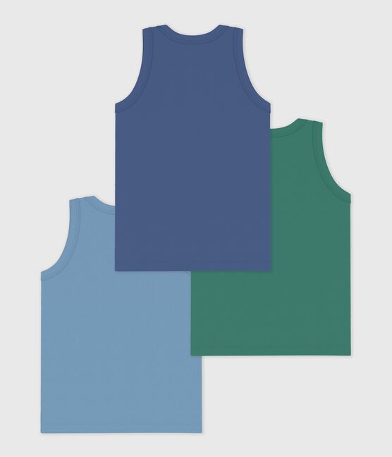 Juego de camisetas de tirantes infantiles lisas de algodón variante 1