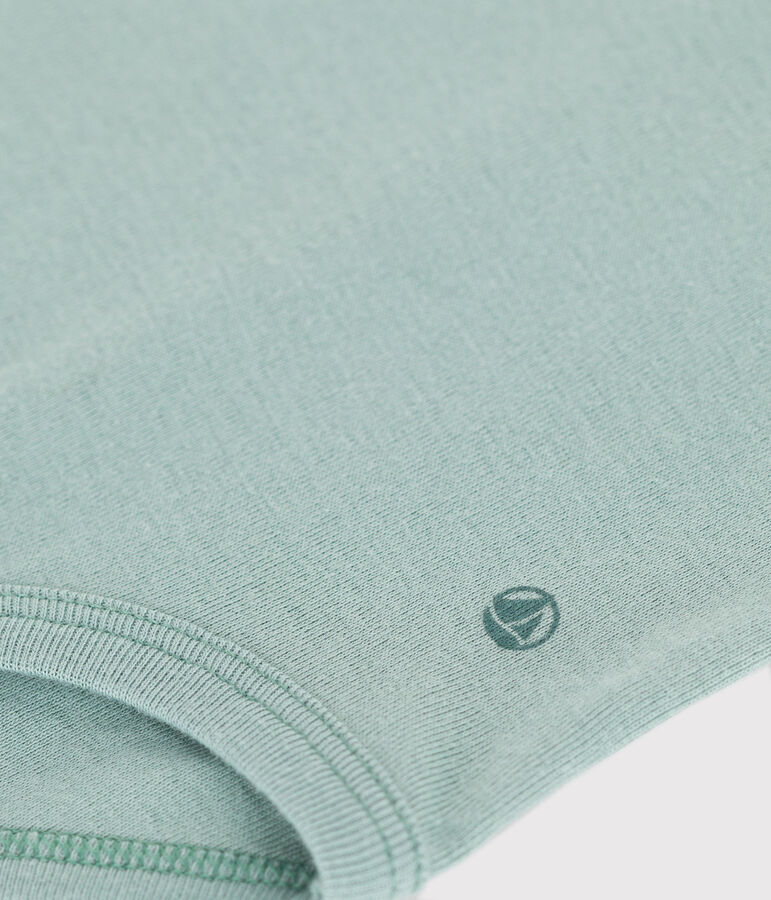 Body liso de algod&oacute;n de manga corta para beb&eacute; verde PAUL