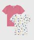 Juego de camisetas infantiles de algodón de manga larga con estampado de París