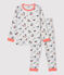 Pijama con estampado de París de niño de algodón orgánico gris BELUGA/blanco MULTICO