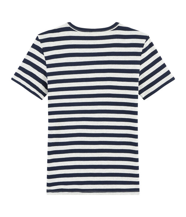 Camiseta ic&oacute;nica para mujer azul/gris