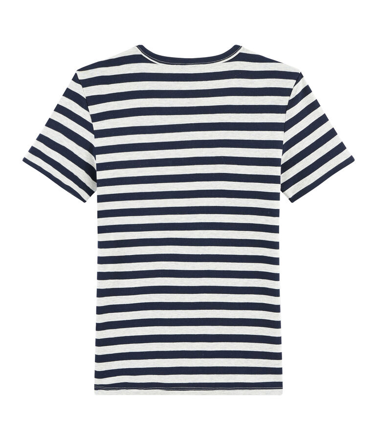 Camiseta ic&oacute;nica para mujer azul/gris