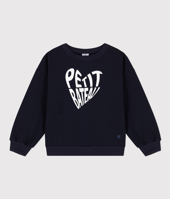 Sudadera de felpa para niña azul SMOKING