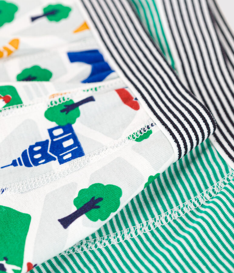 Juego de 2 b&oacute;xeres infantiles de Par&iacute;s de algod&oacute;n multicolor