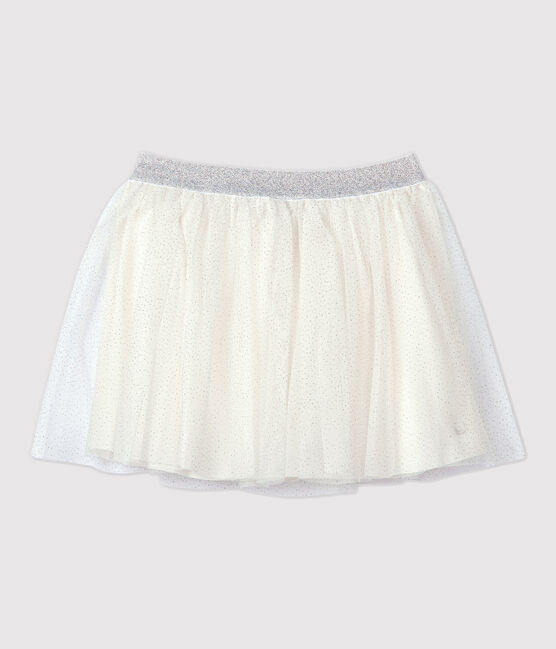 Falda de tul para niña blanco MARSHMALLOW/gris ARGENT