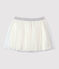Falda de tul para niña blanco MARSHMALLOW/gris ARGENT