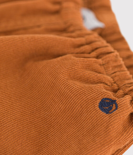 Pantalón de terciopelo fino para bebé marron ECUREUIL
