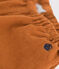 Pantalón de terciopelo fino para bebé marron ECUREUIL