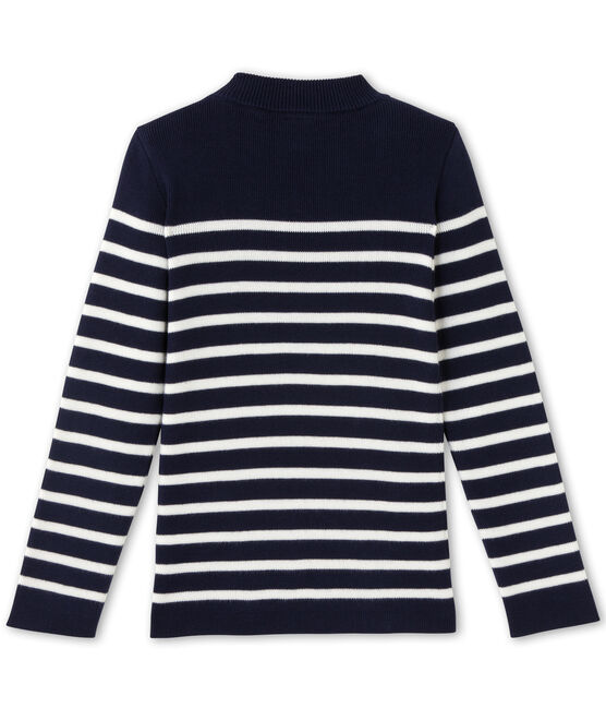 Jersey para niño azul SMOKING/blanco LAIT