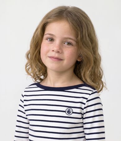 Camiseta marinera ic&oacute;nico para ni&ntilde;os de algod&oacute;n grueso