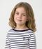 Camiseta marinera ic&oacute;nico para ni&ntilde;os de algod&oacute;n grueso blanco/azul