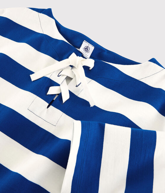 Camiseta de mujer azul SURF/blanco MARSHMALLOW