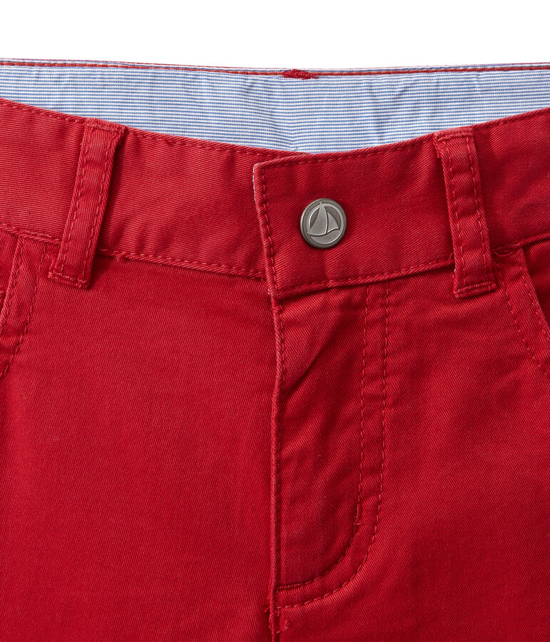 Pantal&oacute;n colorido para ni&ntilde;o en jean rojo