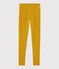 Leggings de punto para niña amarillo BOUDOR