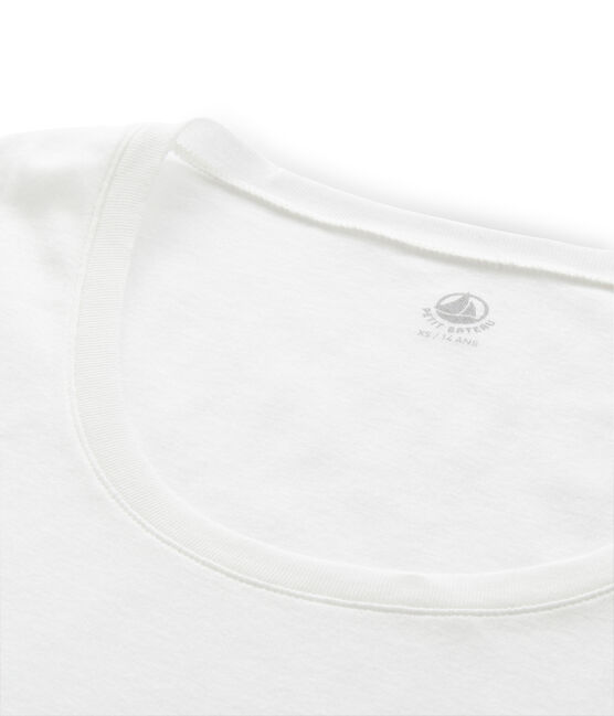 Camiseta manga larga de algodón ligero para mujer blanco MARSHMALLOW