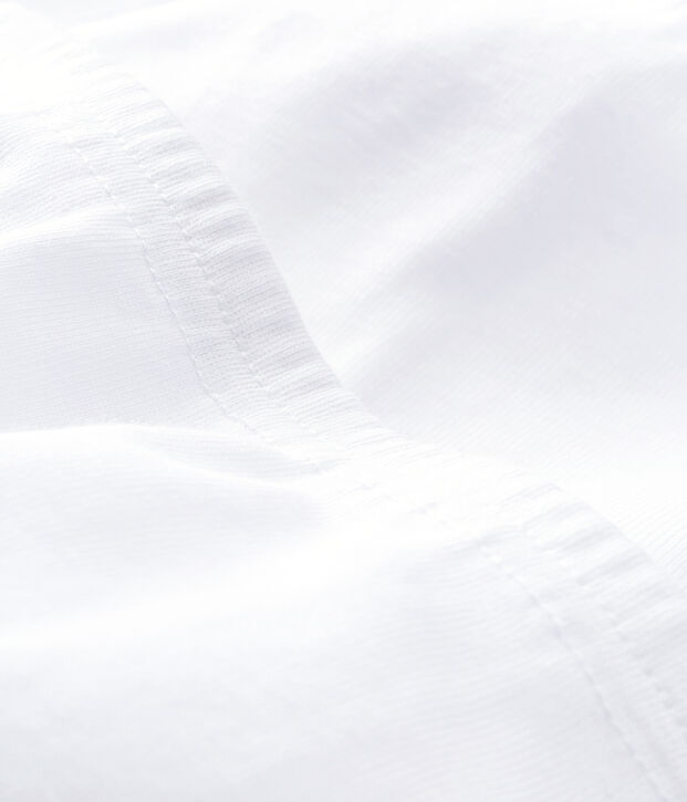 Lote de 2 pantalones blancos con pies de beb&eacute; blanco