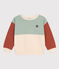 Sudadera «color block» de muletón para niño blanco AVALANCHE/ MULTICO