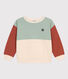 Sudadera «color block» de muletón para niño