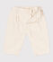 Pantalón de tejido vaquero para bebé gris ECRU