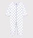 Pijama enterizo con estrellas grises de bebé de algodón