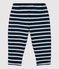Pantalón de algodón de bebé. azul SMOKING/ MARSHMALLOW ARGENT BRILLANT