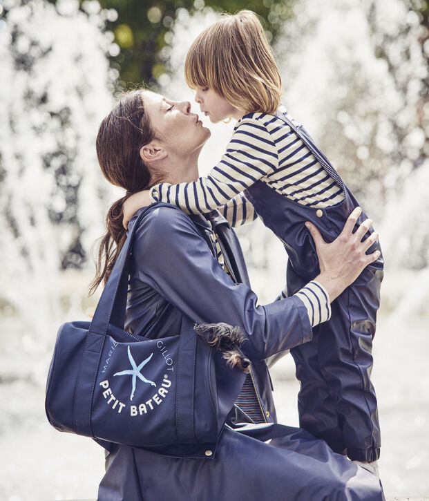 Sac polochon. Petit bateau x Marie-Agn&egrave;s Gillot azul