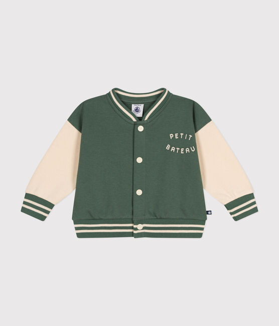 Chaqueta teddy de felpa para bebé verde CROCO/ AVALANCHE