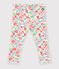 Leggings de algod&oacute;n con estampado de flores para beb&eacute; blanco/multicolor