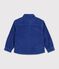 Camisa infantil lisa de terciopelo azul