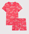Pijama corto de algodón con estampado de París para niña rosa GROSEILLER/rosa FLEUR