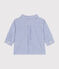 Camisa de popelina a rayas para bebé GAULOISE/ MARSHMALLOW