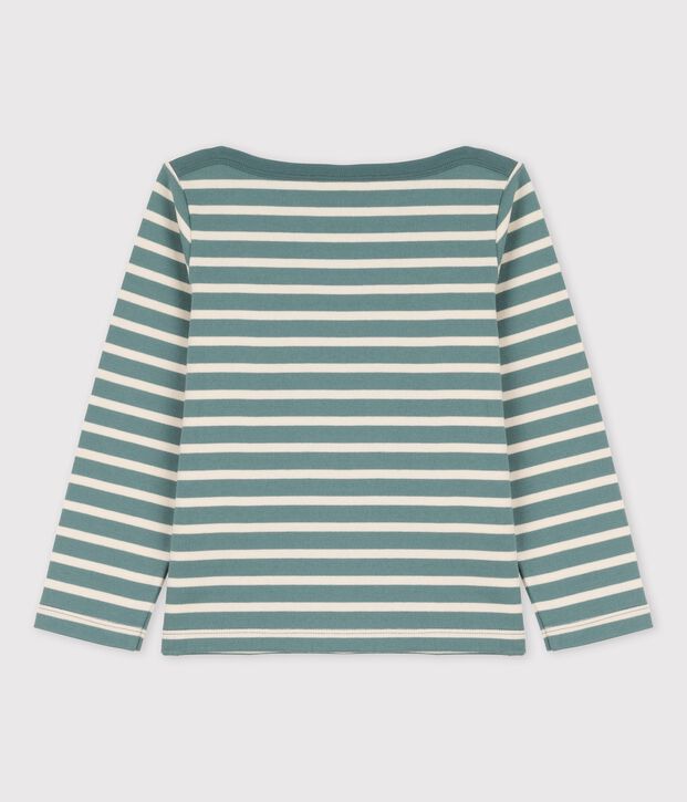 Marinera de algod&oacute;n para ni&ntilde;o/ni&ntilde;a verde/crudo