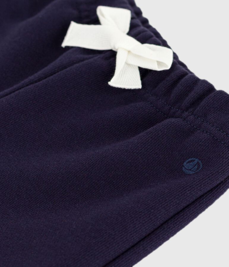 Pantal&oacute;n liso de algod&oacute;n para beb&eacute; azul