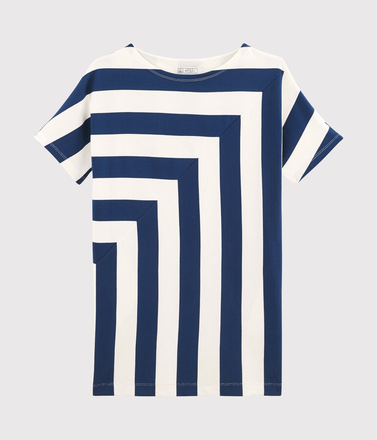 Vestido para mujer azul/blanco