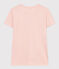 Camiseta LA RECTA de algodón con cuello redondo para mujer rosa SALINE