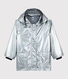 Impermeable plateado para niña/niño