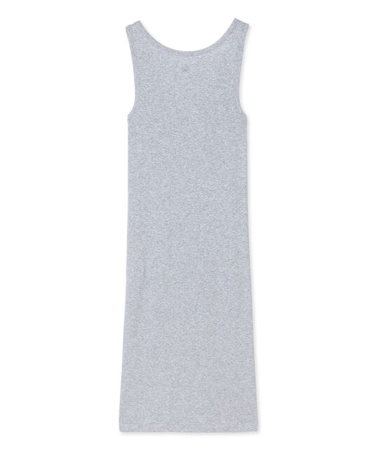 Camisola de algodón muy ligero para mujer gris FUMEE CHINE