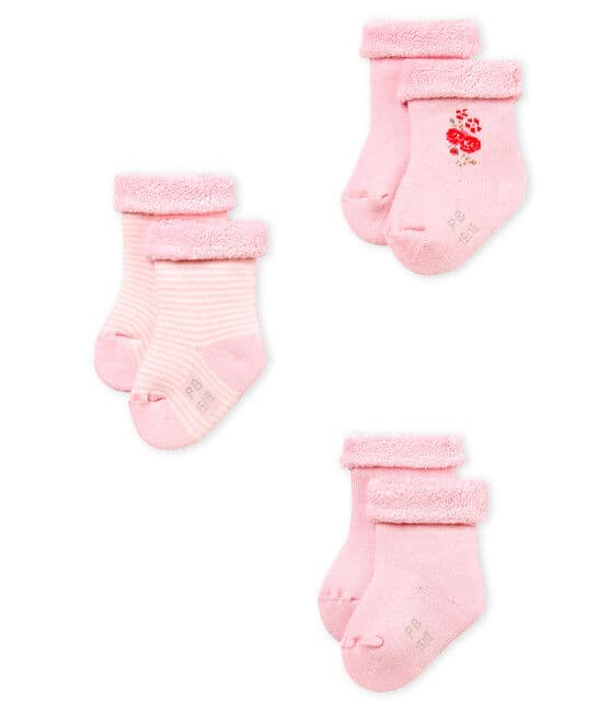 Lote de 3 pares de calcetines para bebé unisex variante 1