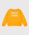 Sudadera estampada de muletón de niña/niño amarillo BOUDOR