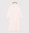 Camisón y diadema de terciopelo con corazón para niña blanco MARSHMALLOW/rojo TERKUIT