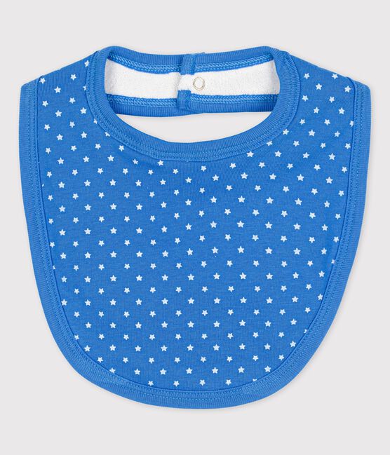 Babero de bebé de algodón ecológico azul BRASIER/gris MARSHMALLOW