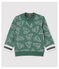Sudadera de felpa cepillada de bebé niño verde VALLEE/ VALLEE CLAIR