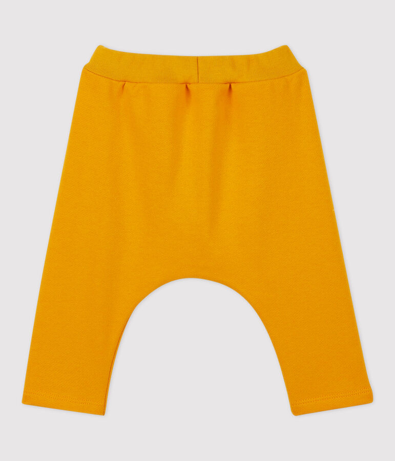 Pantal&oacute;n de mulet&oacute;n de beb&eacute;. amarillo