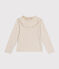 Camiseta de manga larga de punto para niña beige MONTELIMAR CHINE