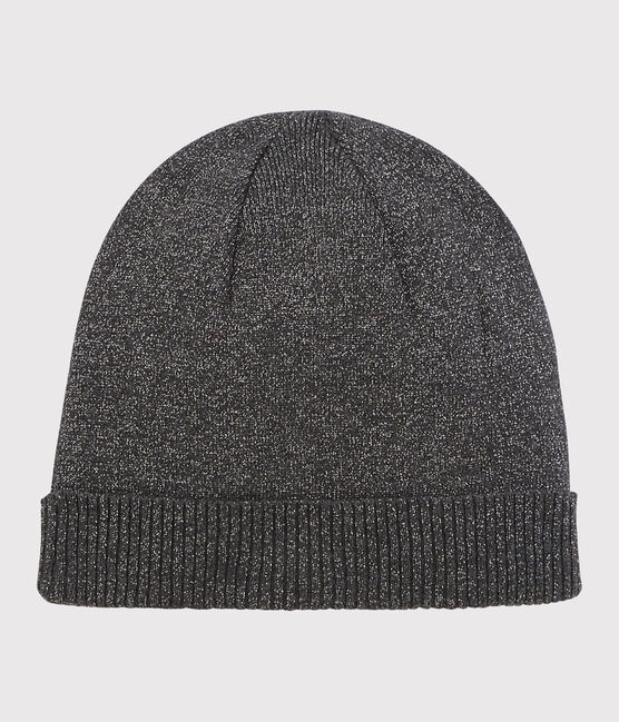 Gorro brillante de mujer negro CITY/gris ARGENT