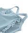 Traje de baño 1 pieza para niña verde PINEDE/blanco MARSHMALLOW